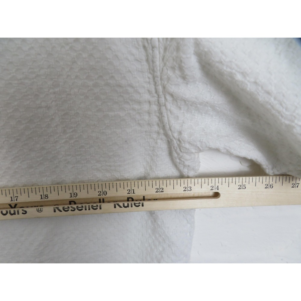 Abercrombie & Fitch Shirt Mens XL Tall White Textured Short Sleeve Button Down - Picture 8 of 9